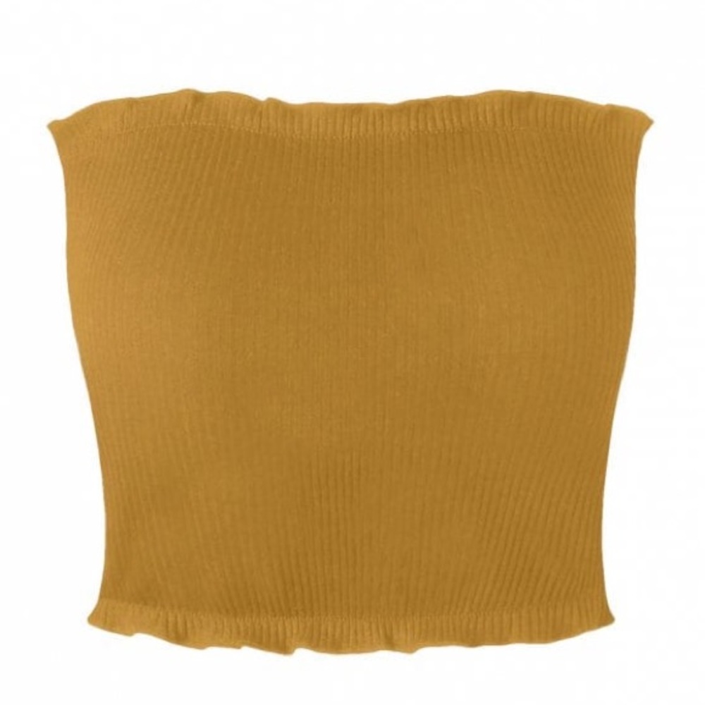 ZAFUL Mustard yellow crop top